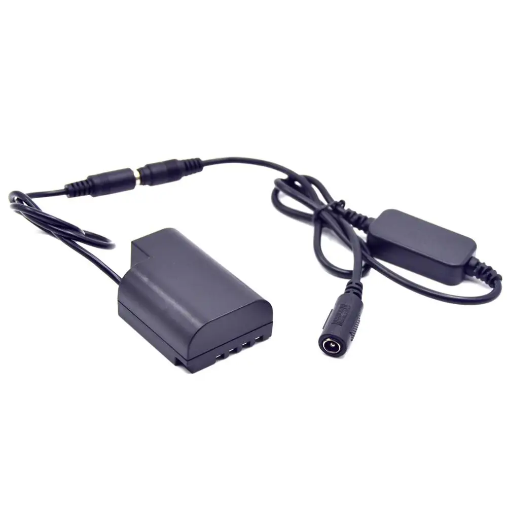 DMW-BLF19E Dummy Battery DMW-DCC12 DC Coupler+12V-24V Step-Down Power Cable for Panasonic Lumix DMC-GH3K GH3 GH4 GH5 GH5S DC-G9