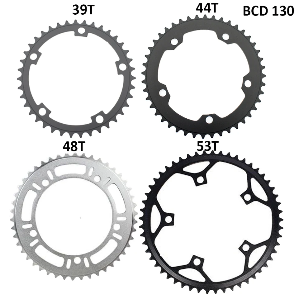 39T 44T 48T 53T 130 BCD Chainring Road Bicycle Fixed Gear Bike