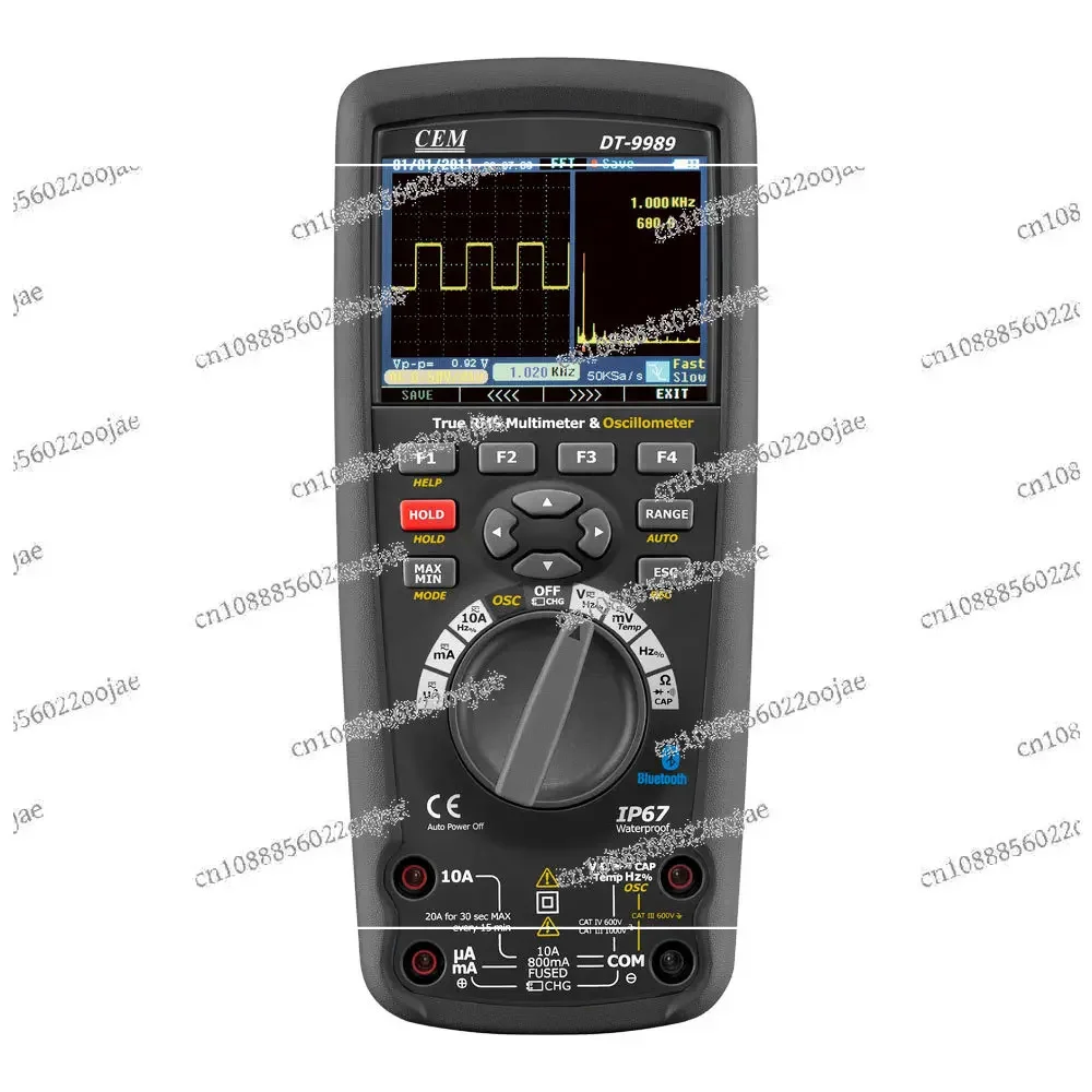 CEM DT-9989 Professional True RMS Industrial digital Oscilloscope Multimeter Portable with TFT color LCD display