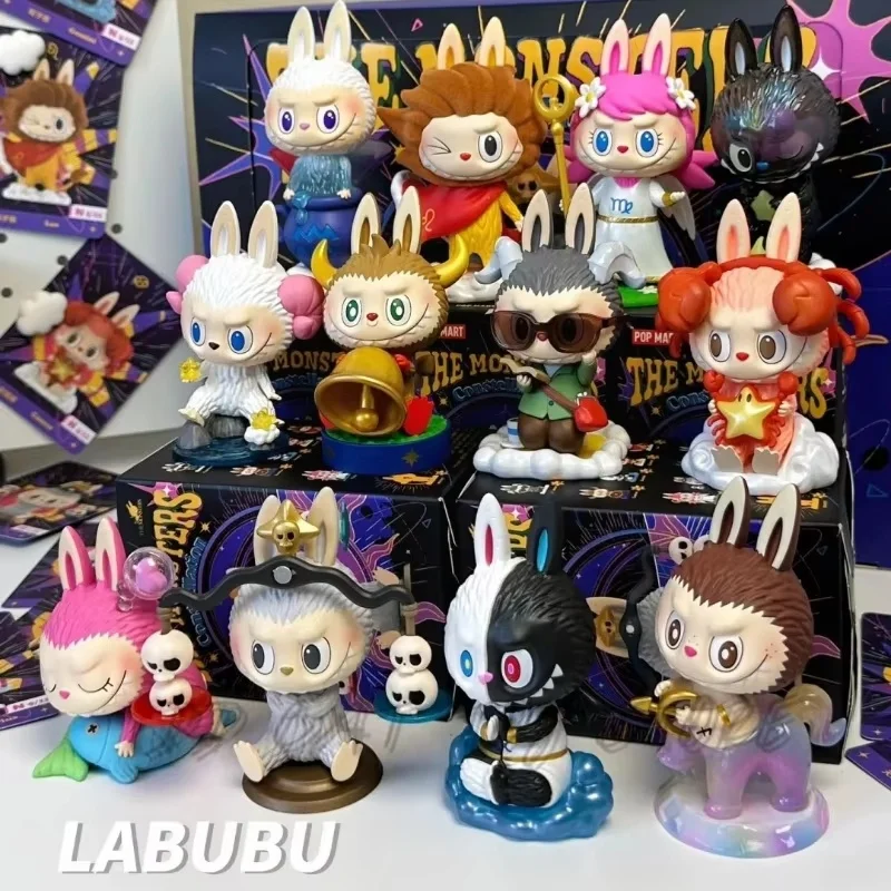 The Monsters Twelve Constellations Series Labubu Blind Box Labubu Collect Pvc Figures Mystery Box Gift Ornament Mod