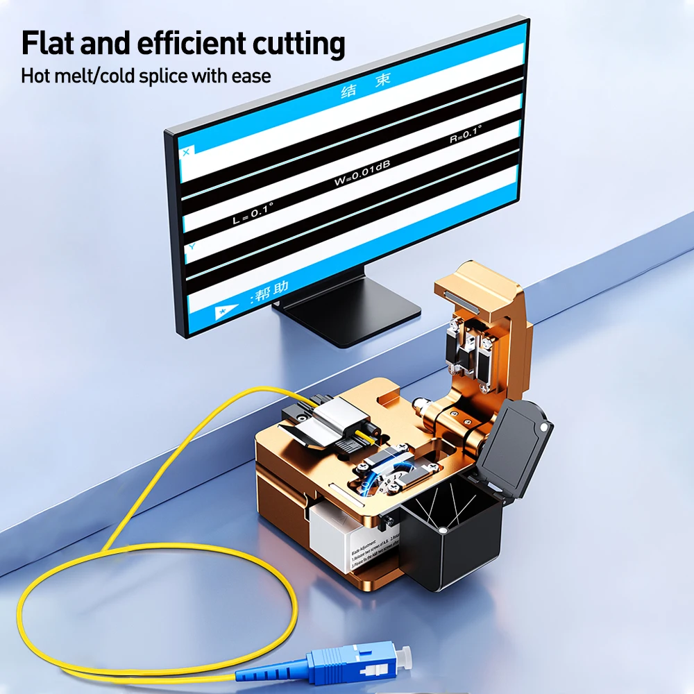 ZoeRax الألياف البصرية الساطور ضوء انصهار الألياف البصرية الربط قطع سكين الألياف القاطع عالية الدقة