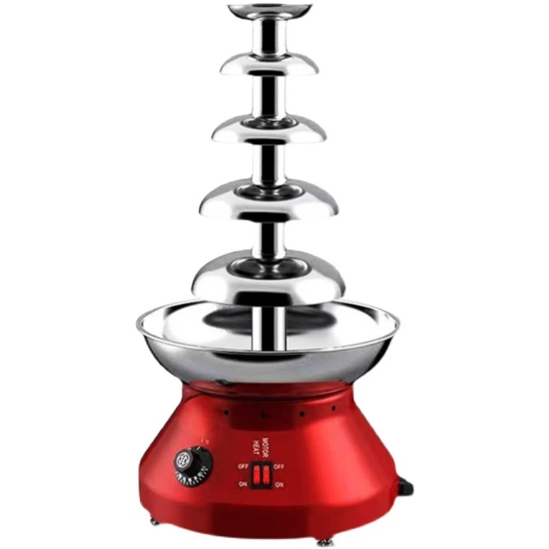 

Commercial Chocolate Fountain Cascade Machine 5 tie Chocolate Fondue Fountain Machine