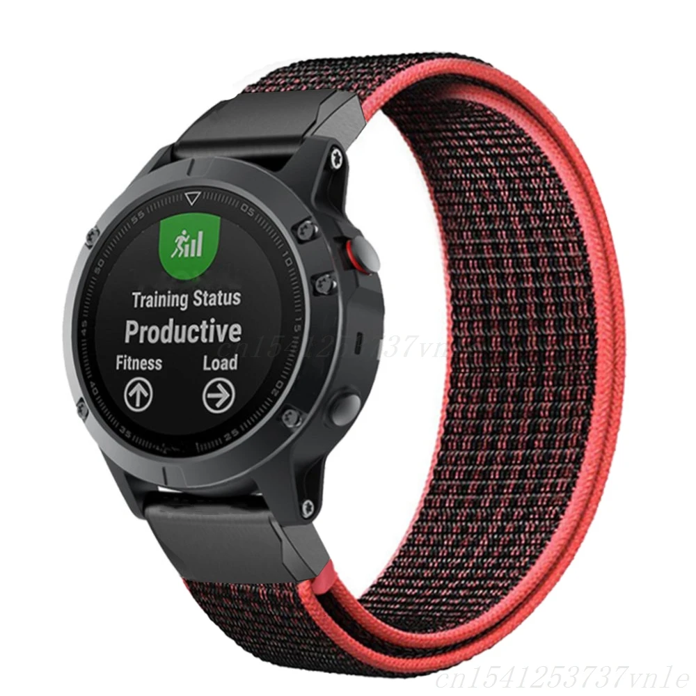 22 26mm Nylon Strap for Garmin Fenix 7X 7 6 6X Pro Fenix 5 5X plus 3 3HR Forerunner 935 945 EPIX Quick Release Smart Watch band