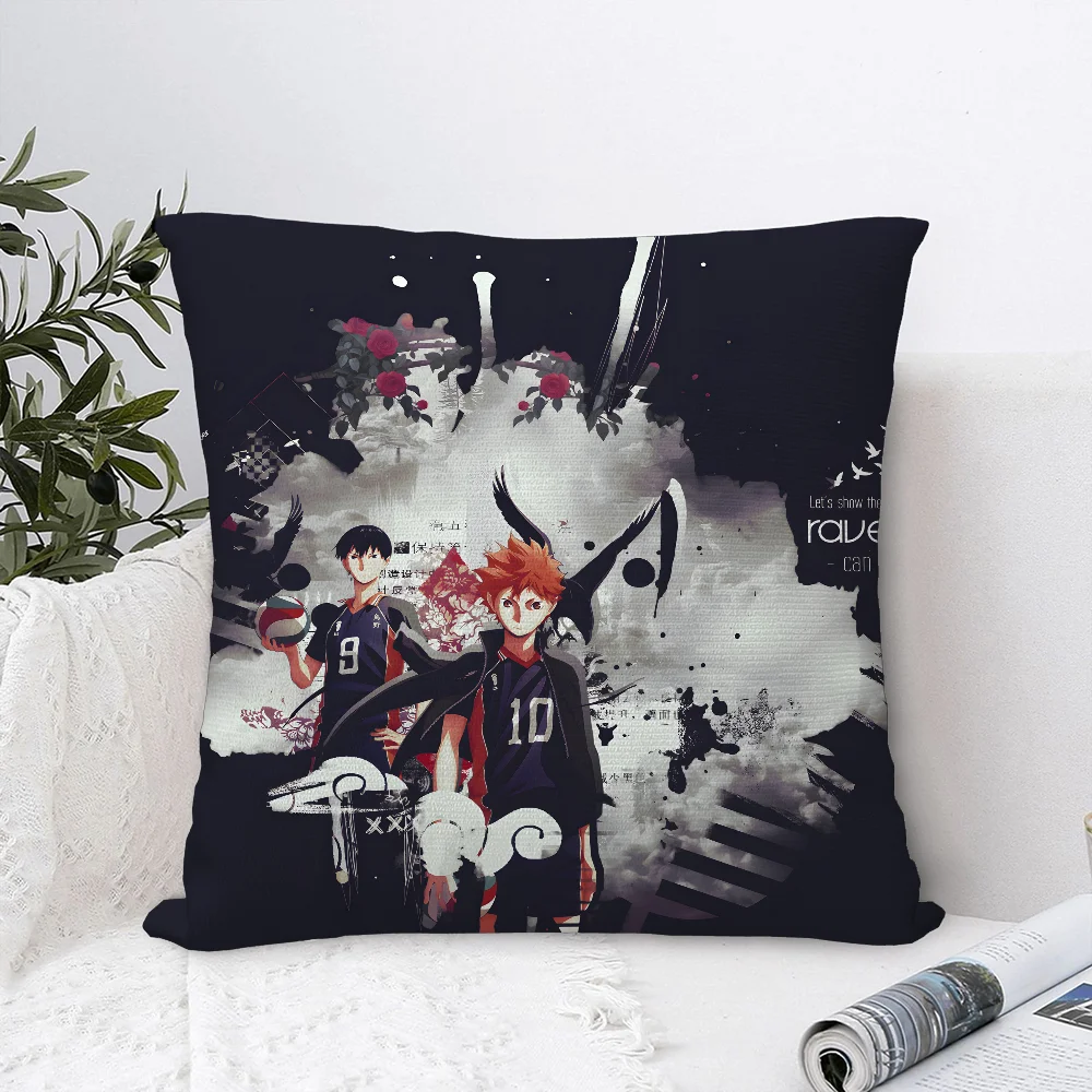 Anime Haijiu Druck Kissenbezug Plüsch Stoff Weiche Kissenbezug Doppelseitiger Druck Kissenbezug Haushaltsgeschenke