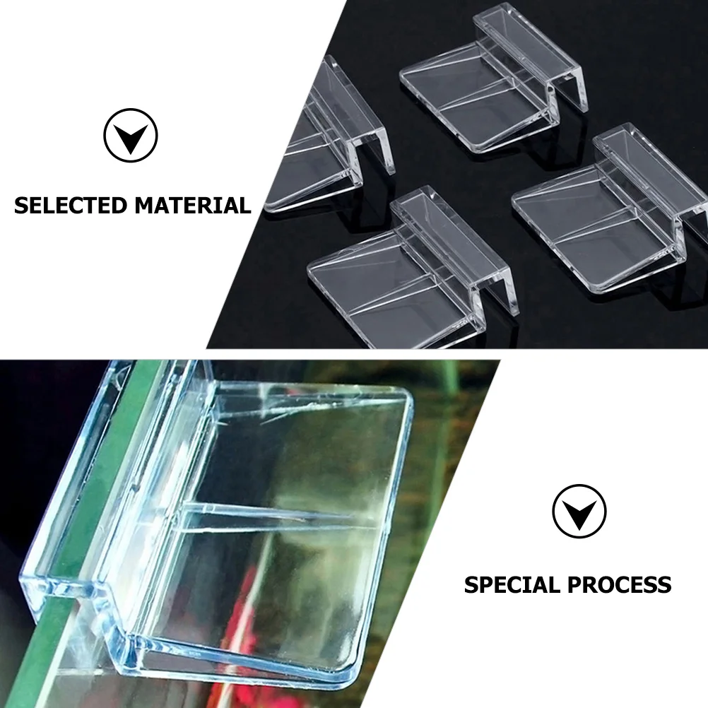 

15pcs Water Tank Support Brackets Acrylic Transparent Holder For Aquarium Glass Cover Durable Fish Tank Rack Aquarium Accessory