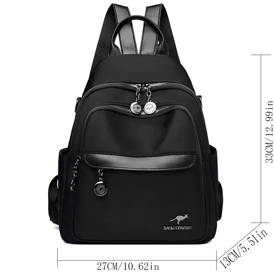 2024 New Women Backpack Luxury High Quality Leather Fashion Shoulder Bag Female Multifunction Large Capacity Travel Knapsack Sac