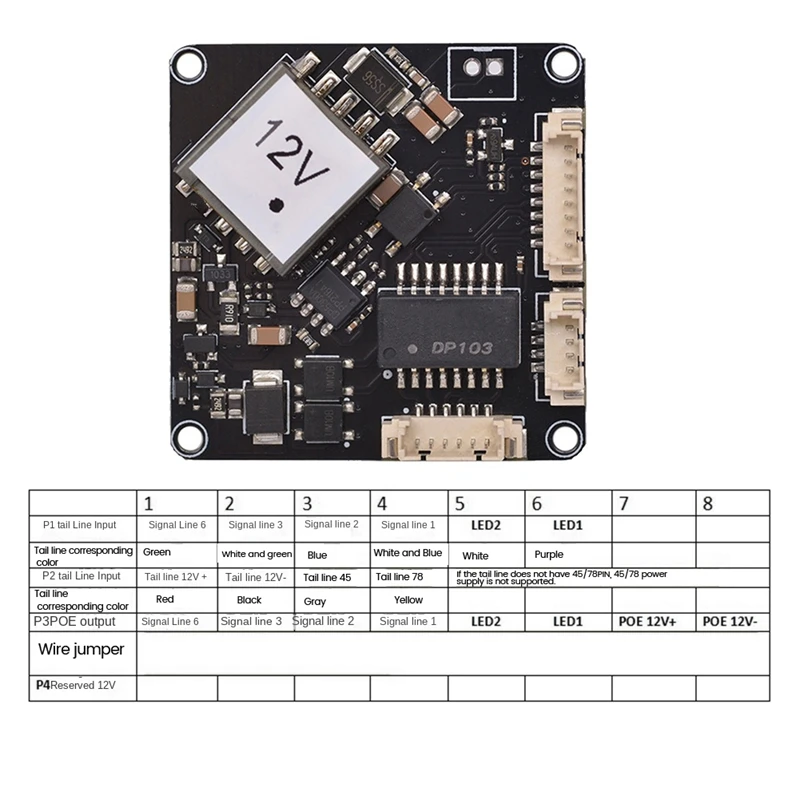 DP3812HL POE Module Ultra Thin Isolated Accessories Parts IEEE802.3Af For All IPC Modules