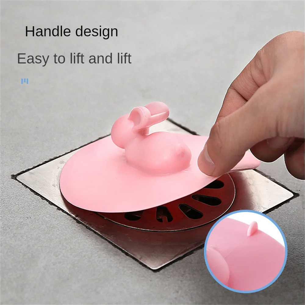 Sewer Deodorant Cover Cartoon Rabbit Sink Strainer Deodorant Sewer Drain Floor Drain Deodorizer Anti-clogging