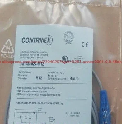 100% NEW DW-AD-624-M12 inductive proximity switch three-wire PNP normally closed sensor