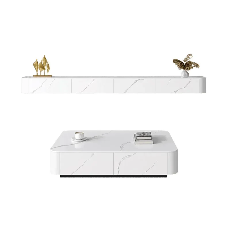 

Simple, modern, living room, light luxury, small apartment, hanging type, solid wood cabinet