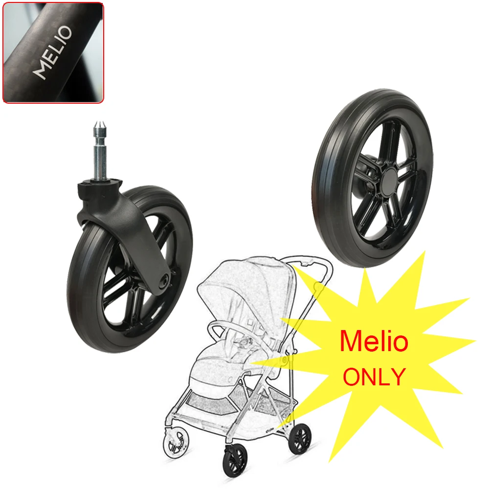 Custom Buggy Wheel ONLY For Cybex 2019~26 Melio Including Melio 2/3/Carbon/Pro Direct Replacement Baby Stroller Accessories