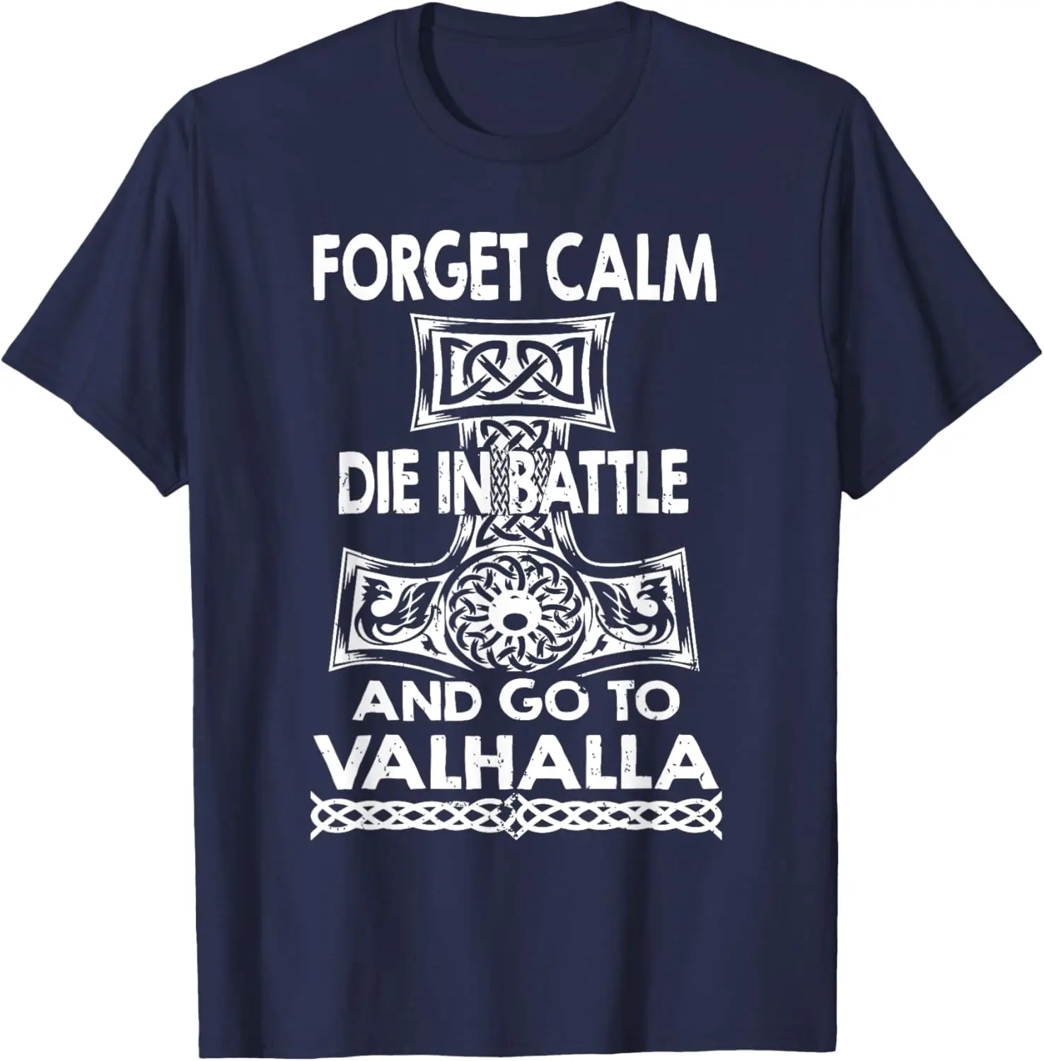 Nordic Warrior Inscriptions Thor Hammer Mjollnir Rune T-Shirt 100% Cotton O-Neck Short Sleeve Summer Casual Mens T-shirt