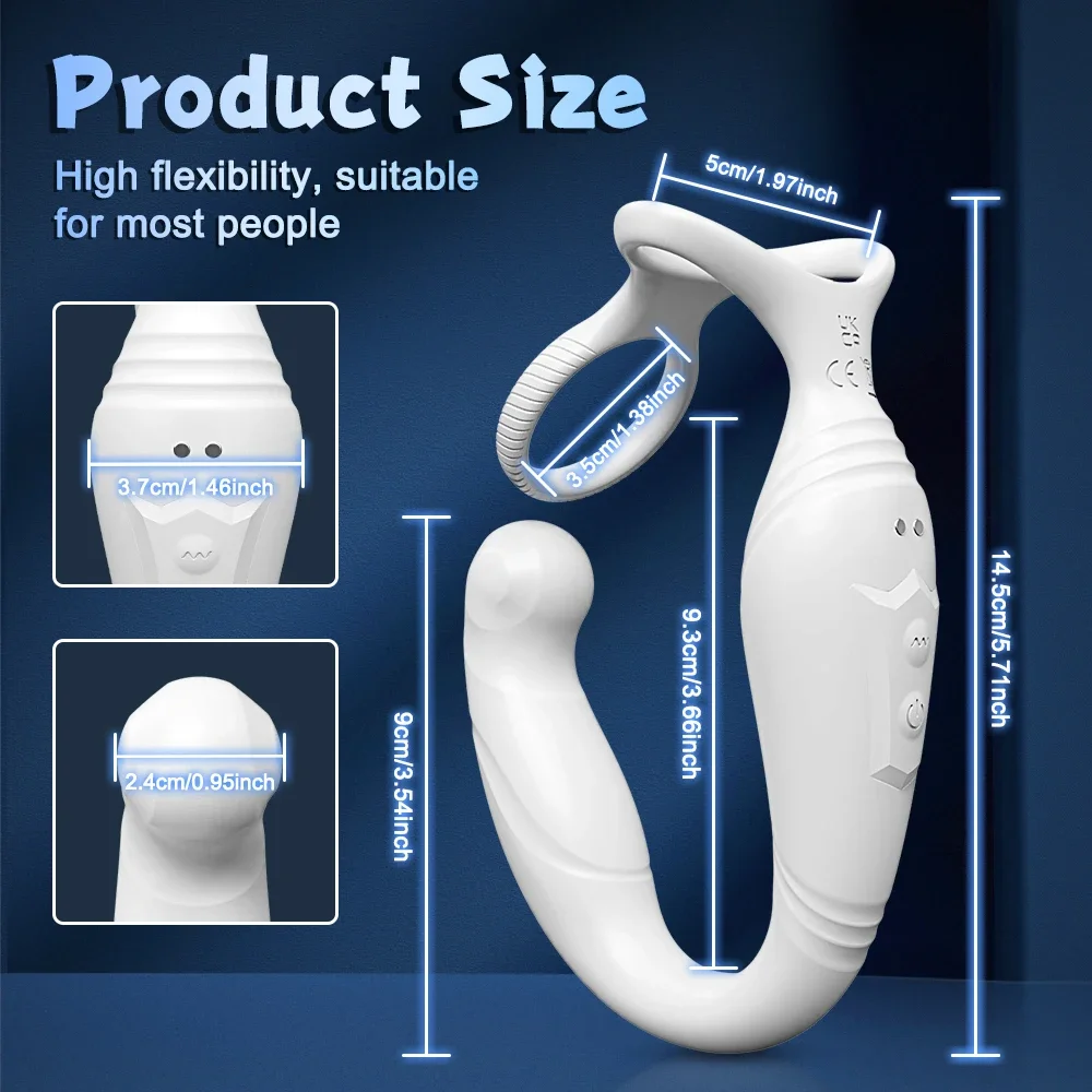 APP Control Rotation Anal Plug for Men Butt Plug Cock Ring Perineum Anal Vibrator Prostate Massager for Gay Sex Toy for Men - Image 5