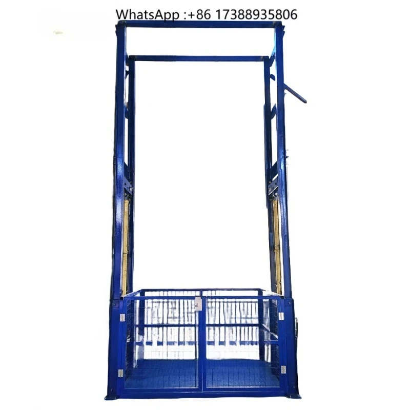 1 Ton Capacity Custom Electric Hydraulic Industrial Elevator Cargo Elevator
