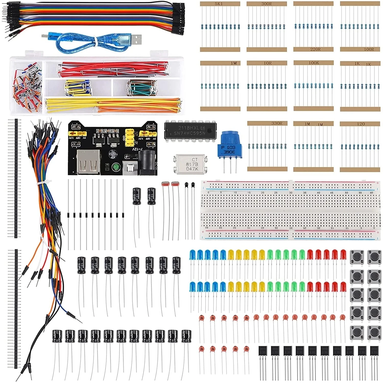 

2022 new 830 hole kit suitable for R3 component package beginner kit 3386P potentiometer