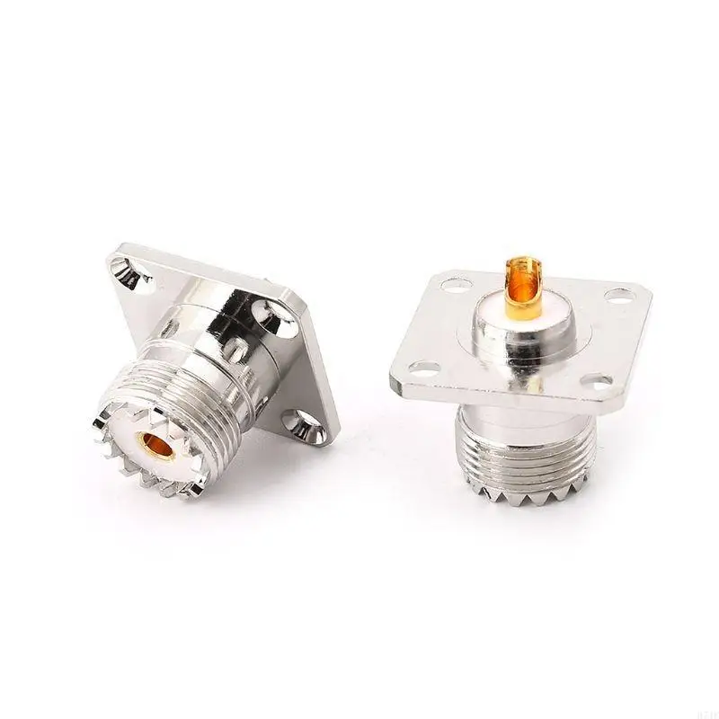 H7JF 5PCS UHF SO239 FEMAL FEMAL FLANGE PANKE CHASSISKEK -MOBTER -ADAPTER -STECKER