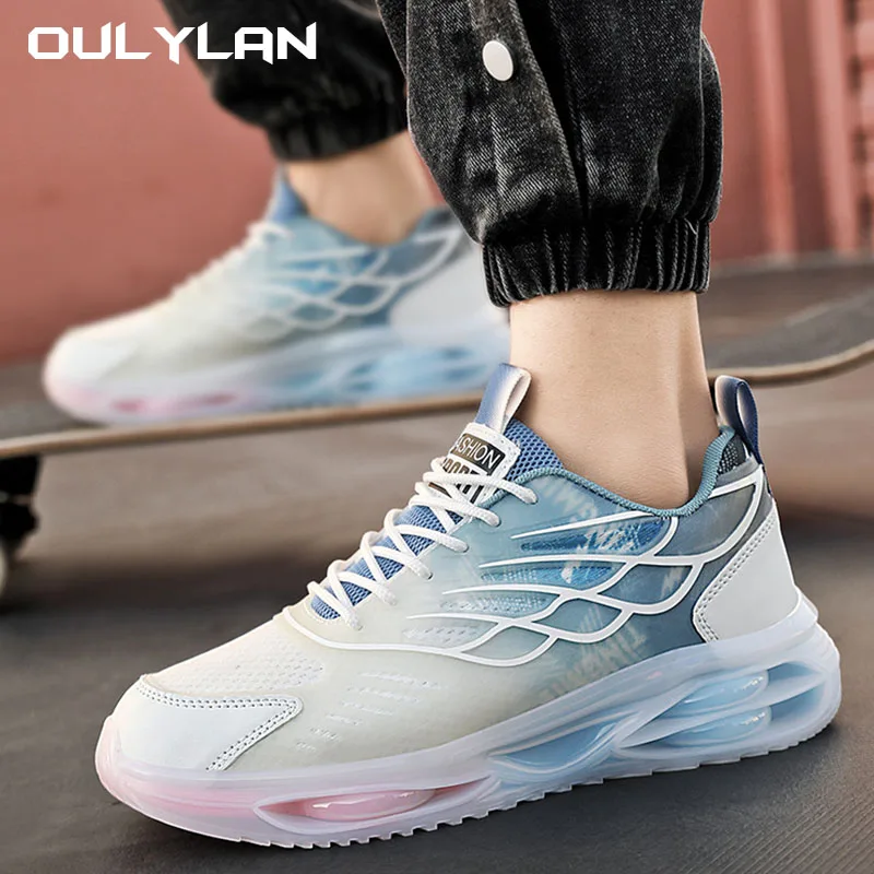 

New Fashion Men's Shoes Net Surface Luminous Lovers' Sports Leisure Running Shoes Men's Youth Dad Shoes