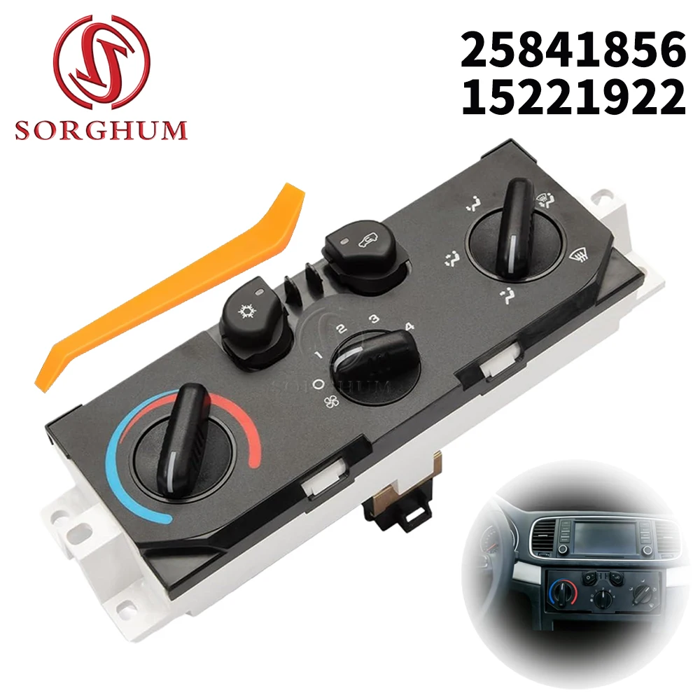 

25841856 HVAC A/C Heater Climate Control Module Air Conditioner Panel for 2004-2012 Chevy Colorado & GMC Canyon 1573870 15113185