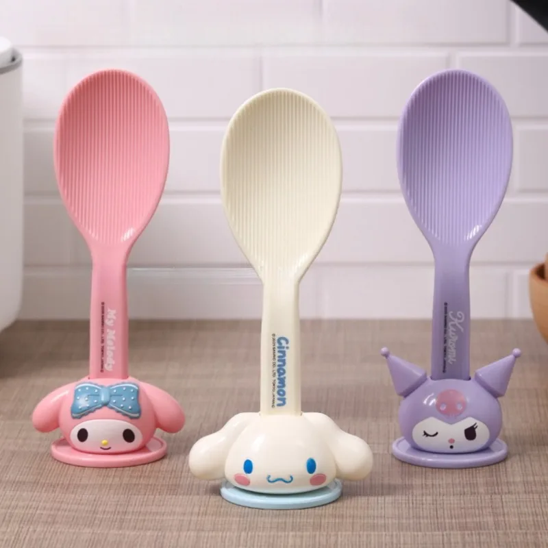 

Hello Kitty Rice Spoon Can Be Used for Standing Household Rice Cookers Spoons Cute Cartoon Kitchen Supplies Wholesale Students