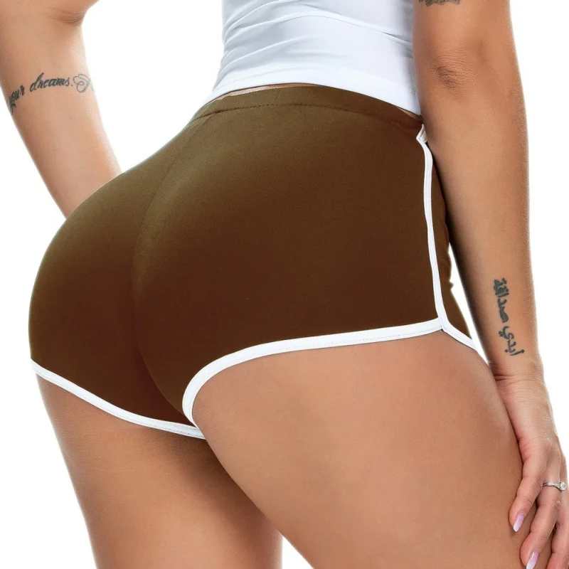 Damesshorts Hotpants Europese en Amerikaanse dames sexy hardloopstretch sportshorts Yoga yogabroek