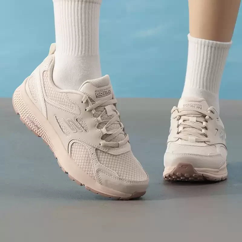 Skechers Women's Shoes Original Lightweight Road Running Shoes Breathable Fitness Training Cushioning Outdoor Tennis Shoes Sneakers 128075-Nat-8