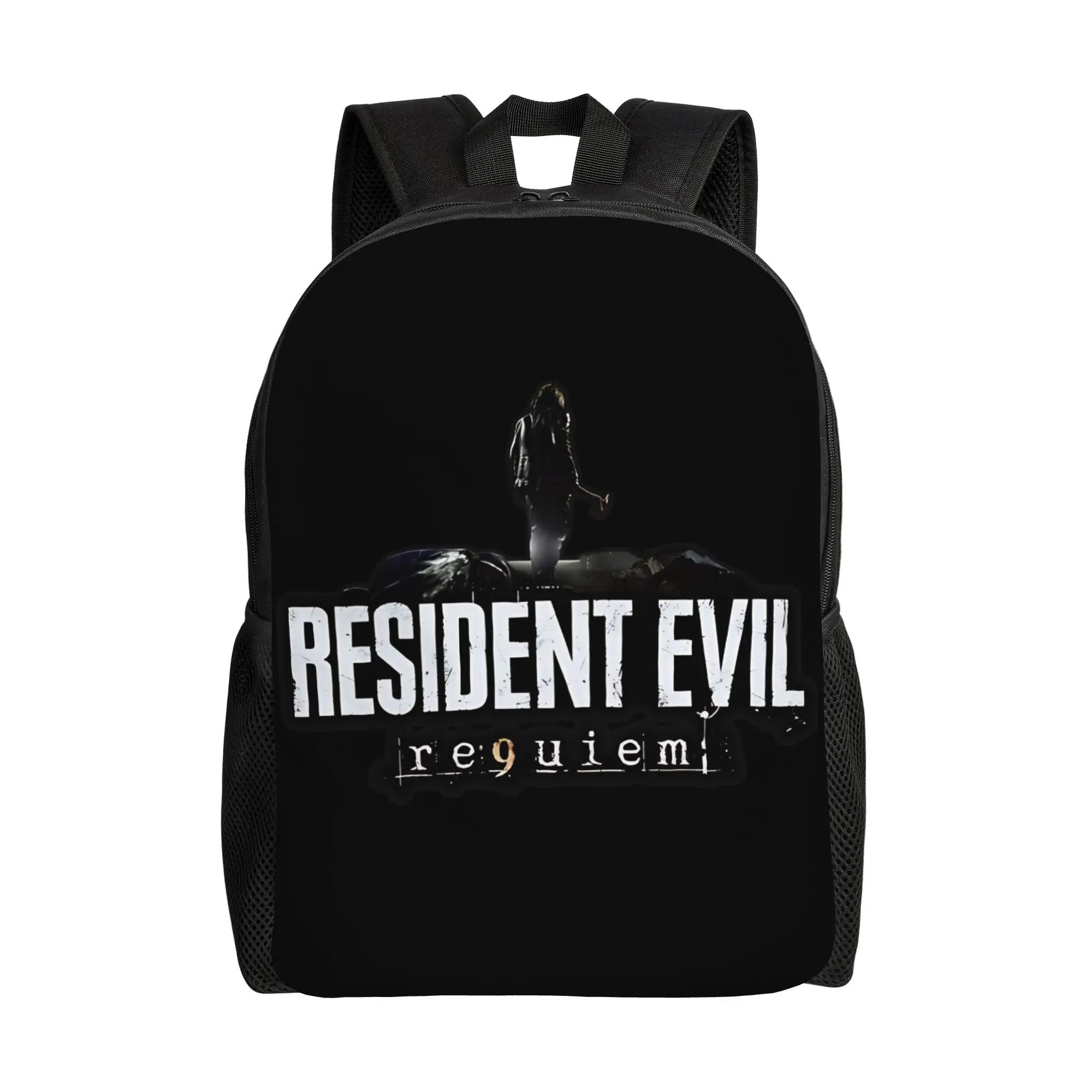 

RESIDENT EVIL REQUIEM - Leon S. Kennedy Backpack Casual Backpacks Youth Travel Big High School Bags Colorful Rucksack