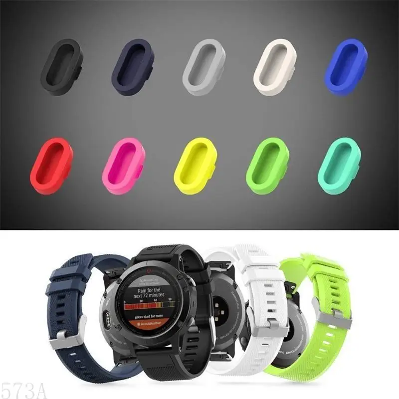 573a 10pcs Силиковая пыльная заглушка для Garmin-Fenix ​​6 6s 6x 5 5x 5s защитная крышка против Dust
