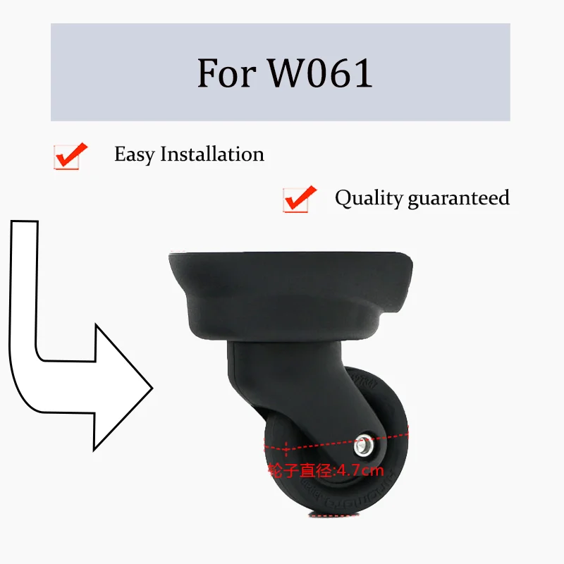 

For W061 Anti-Slip Luggage Wheels Wear-Resistant, Slip-Resistant, Pressure-Resistant Silent, Durable Travel Accessories Smooth