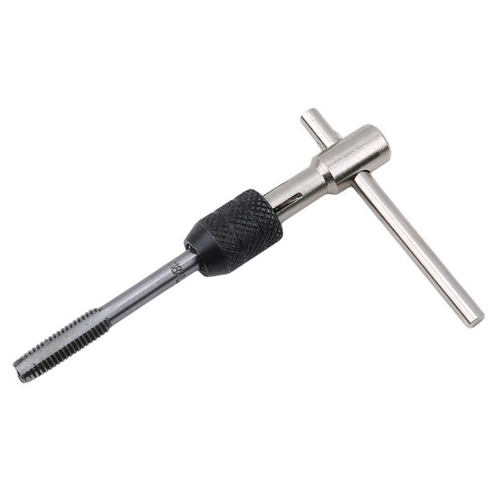 Juego de brocas de rosca tipo T hine, herramienta de mano con llave, rosca de tornillo, enchufe métrico, M3, M4, M5, M6, M8, 6 uds.