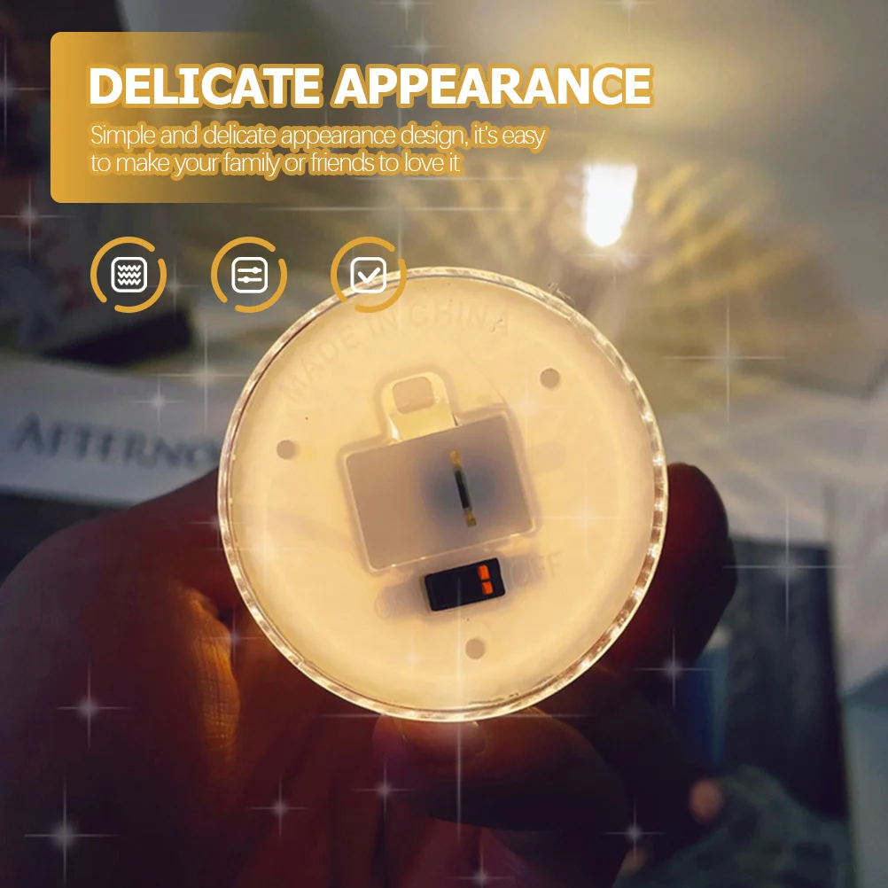 

LED Light Simulation Night Bedside Lamp Creative Acrylic Bedroom Lamps