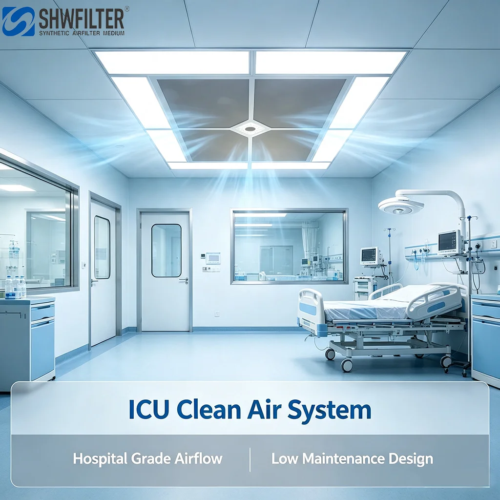 Custom Cleanroom Ceiling System HEPA Filter Unit H13 H14 Laminar Flow for Hospital Pharmaceutical Industry
