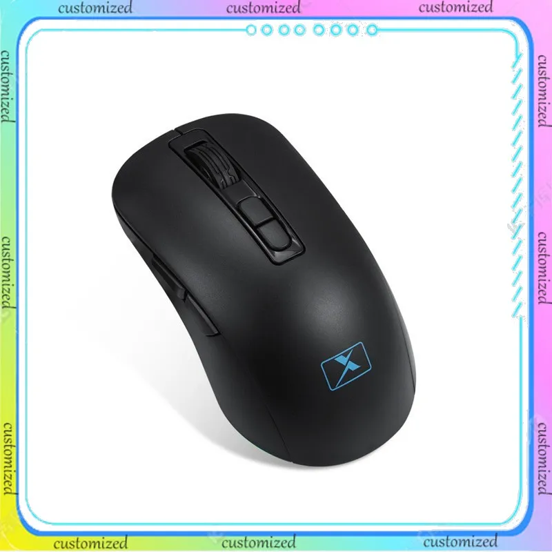 Original Xinmeng M283 Wireless 2.4G USB Bluetooth Dual Mode RGB Luminous Special Effects Portable Rechargeable Office Mouse