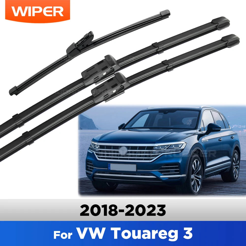 

For Volkswagen VW Touareg 3 2018-2023 2019 2020 Wiper Front & Rear Wiper Blades Windshield Windscreen Window Brushes 26"+21"+14"