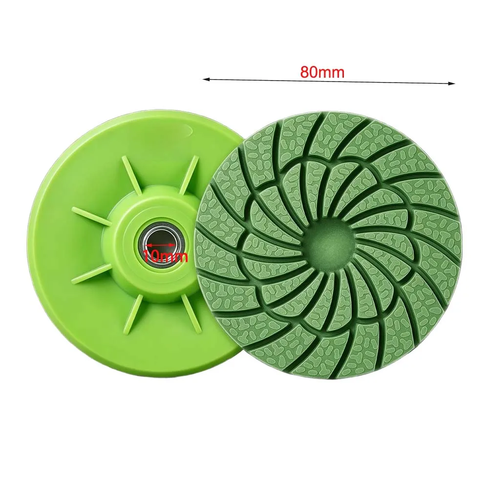 80mm Diamond Grinding Disc for Edge Polishing of For Granite Marble Quartz Stone Surfaces Compatible with Angle Grinders