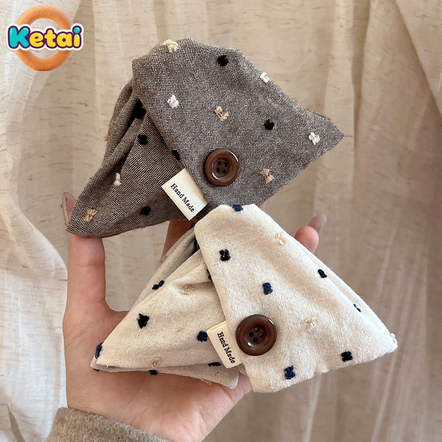 

Fabric Button Triangle Hair Clip, Women's Back of The Head Hair Clip, New Shark Clip Hair Accessory Hair Claw Clip