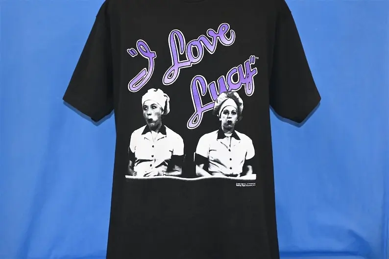 90s I Love Lucy Television Sitcom Lucille Ball Chocolate Factory t-shirt Extra Large