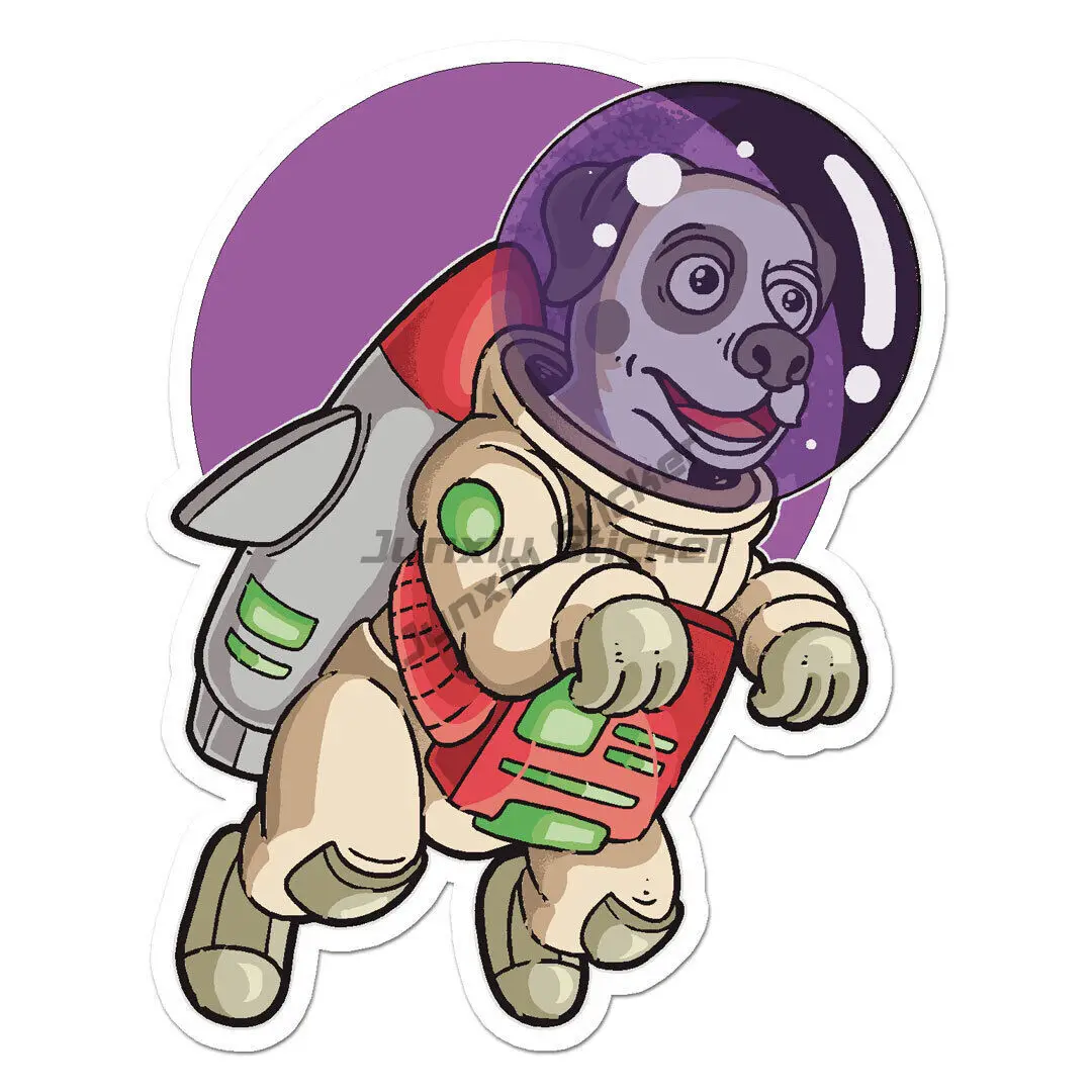 Space Dog Laika Vinyl Decal Sticker Car Stuff Interior Decoration Accessories Motorcycle Supplies Home Appliance Anime Electric