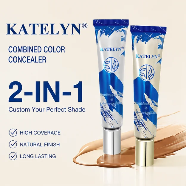 Two Tone Mixable Adjustable Foundation Liquid Face Makeup Base Full Coverage Hide Blemish Oil Control Sweat Cosmetic