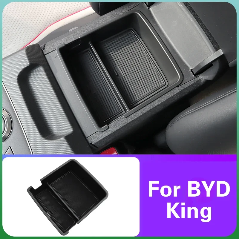 For BYD KING DMI BYD Chazor 2024 Car Styling Center Console Organizer Storage Box Armrest Storage Box Auto Modified Accessories