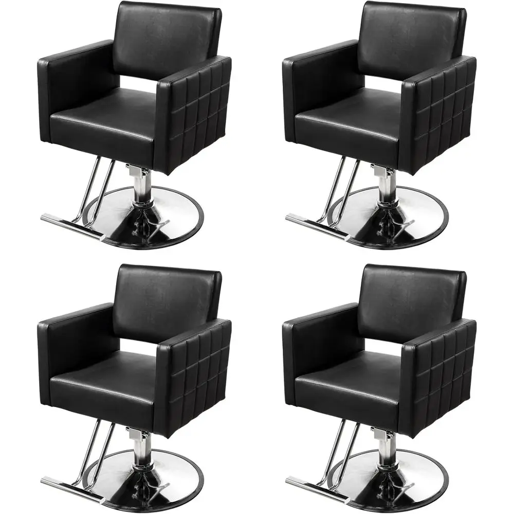

Hydraulic Swivel Styling Chair Set for Barbershop or Home Use with Height Adjustable Pump