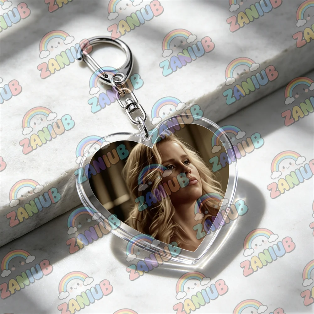 The Vampire Diaries Keychains for Accessories Elena Gilbert Stefan Damon Salvatore Love Heart Key Ring Purse Bag Charm Fans Gift - view 6