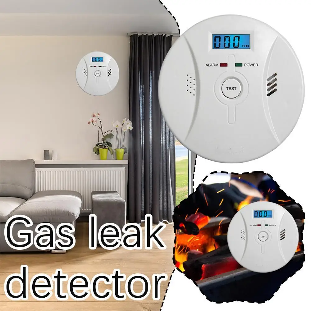 New 1Pcs CO Sensor Carbon Monoxide Alarm Siren Sound Independent CO Poisoning Warning Alarm CO Meter