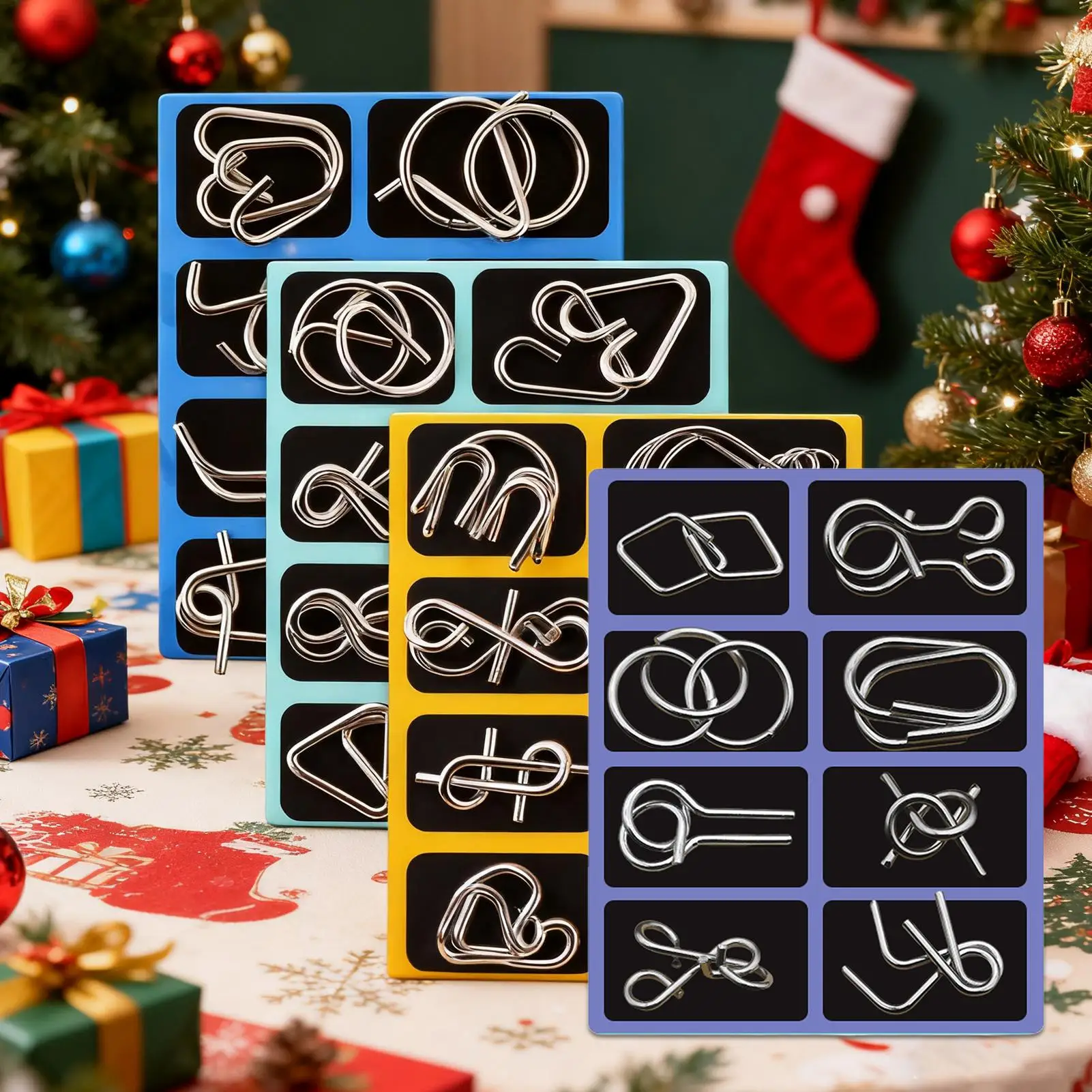 Metall Chinesischen Ring Puzzle Gehirn Teaser Logik Spiel Für Erwachsene Kinder Anspruchsvolle Geist Training Tragbare Reise Spielzeug