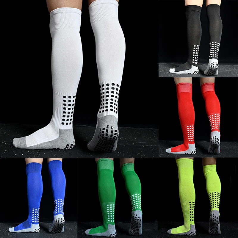 

Men Football Socks knee and Women Soccer Long Socks Long Sports Silicone Anti Slip Grip