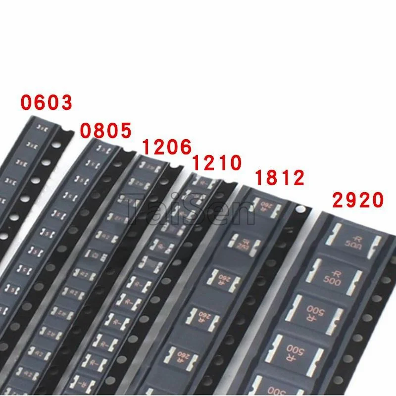 Fusibile PPTC con ripristino automatico 20PCS 1206 SMD 0,05A/0,1A/0,2A/0,5A/1A/2A/3A 3216 Fusibile