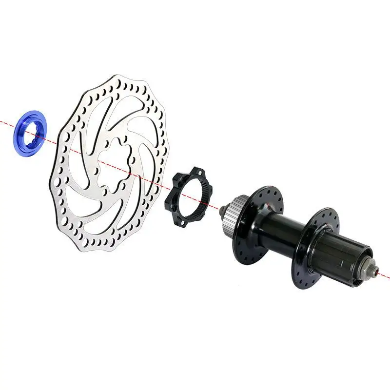 Fahrrad-Scheibenbremsen-Rotor-Adapter von Center-Lock auf 6-Loch-Spannring, Hochleistungsfähig für Mountainbike- und Rennrad-Reparaturen – Detail 1