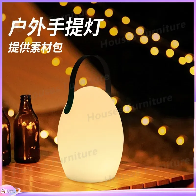 Portable LED Night Light Outdoor Camping Lantern Rechargeable Table Lamp for Bar Restaurant Home Decor Ambient Lighting Gift