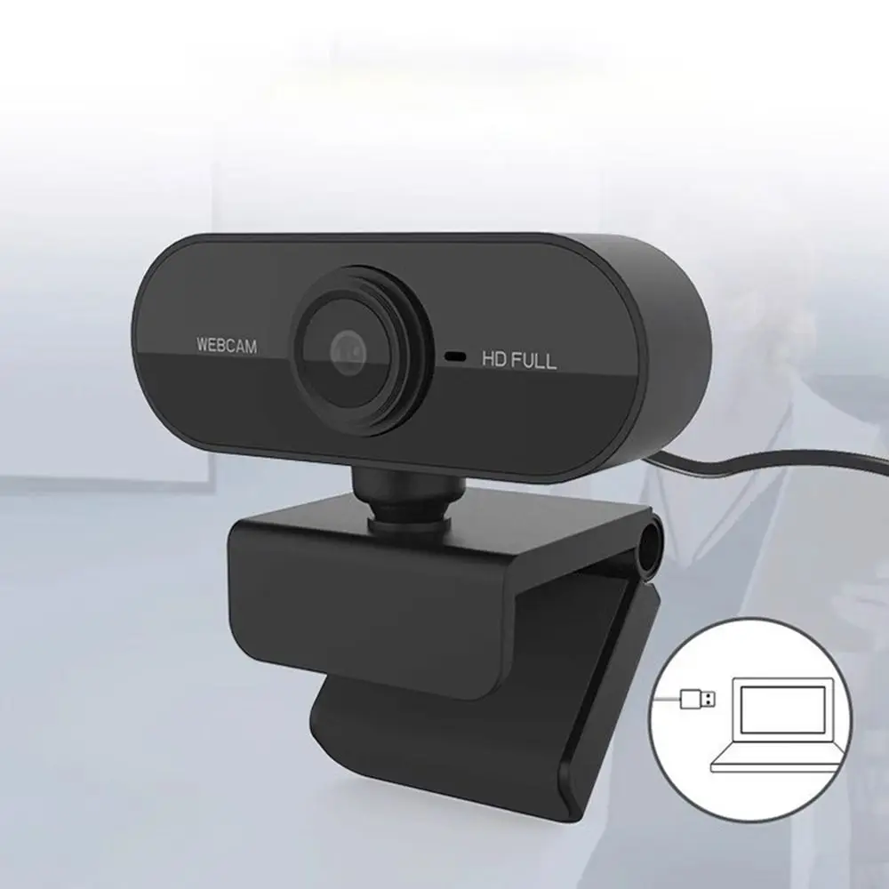New 1080P HD Webcam with Microphone USB Computer Camera Plug and Play Mini Computer Webcam Video Calls
