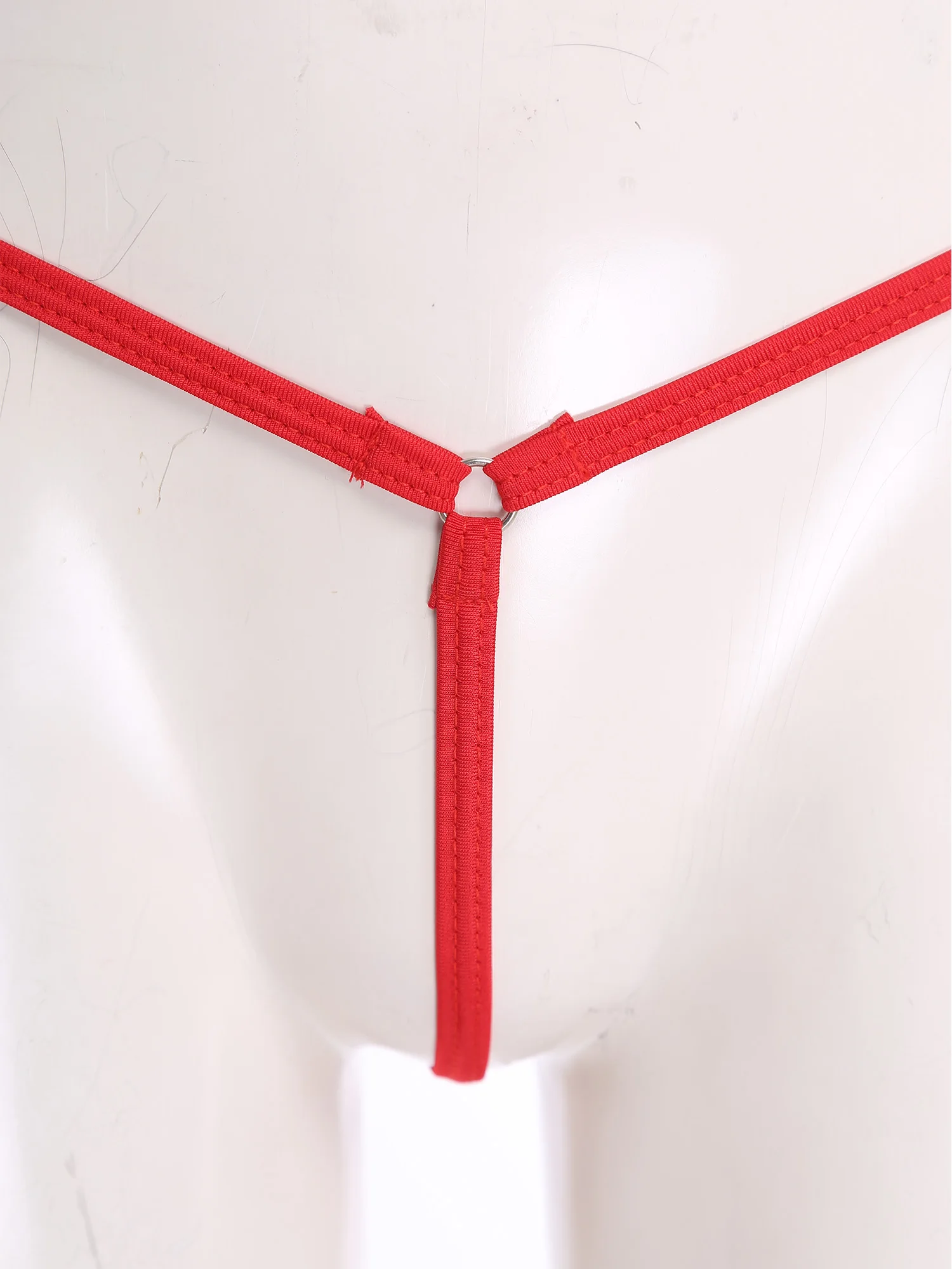 Womens Sexy Extreme Micro Bikini Lingerie Set See Through Hollow Out Halter Neck Tiny Bra with T-back Thongs 2 Piece Nightwear - Image 6