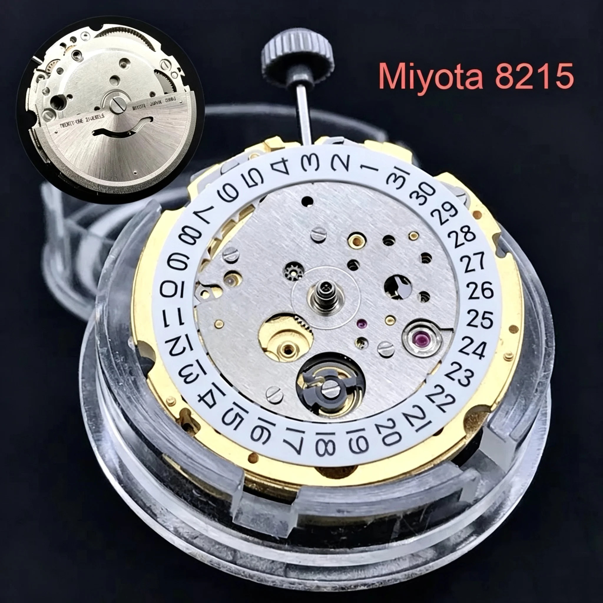 Original Japan Miyota 8215 Movement Automatic Mechanical Watch Movement 21 Jewels 21600BPH Self Winding